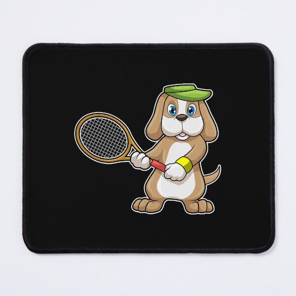 Item preview, Dog at Tennis with Tennis racket & Cap designed and sold by AnthonyCo48862.