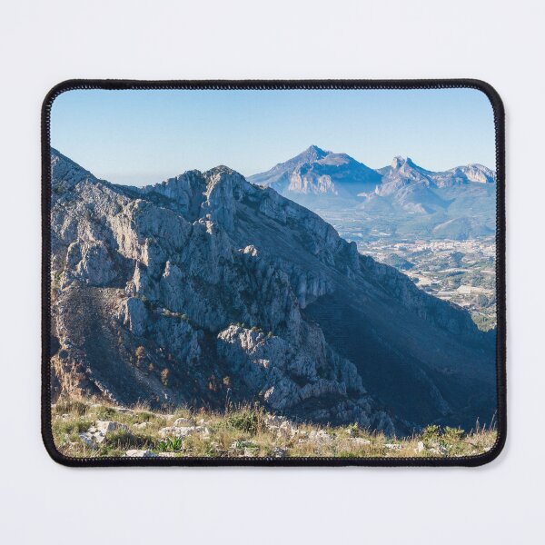 Item preview, Panorama of a blue mountain landscape in Spain designed and sold by Adriana Mueller.