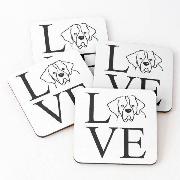 Item preview, love dear bernardines, saint bernhard designed and sold by dog-shirt.