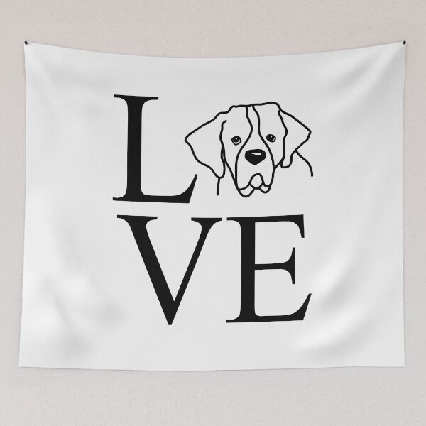 Item preview, love dear bernardines, saint bernhard designed and sold by dog-shirt.