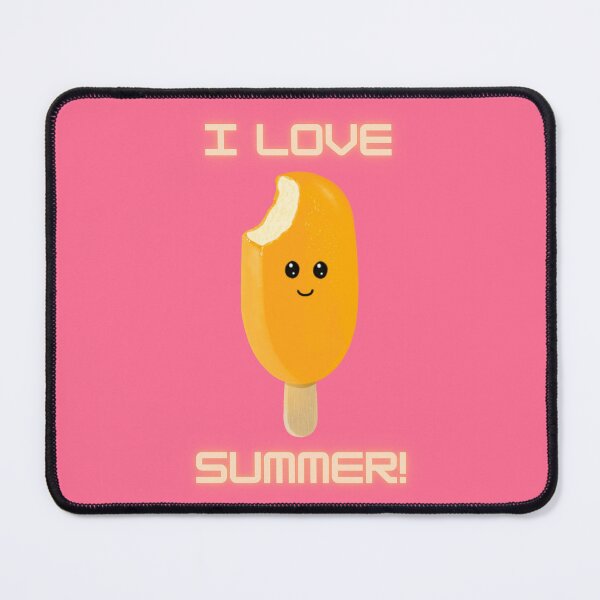 Item preview, I Love Summer! ice lolly, pink.  designed and sold by Bumpulous.