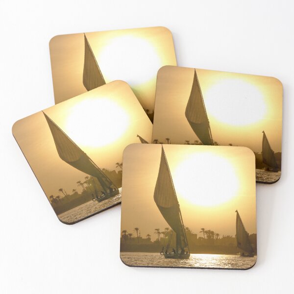 Item preview, Feluccas sailing on the Nile river, Egypt designed and sold by bookofwandering.