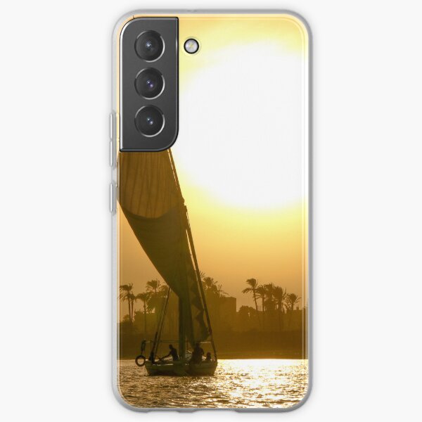 Feluccas sailing on the Nile river, Egypt Samsung Galaxy Soft Case