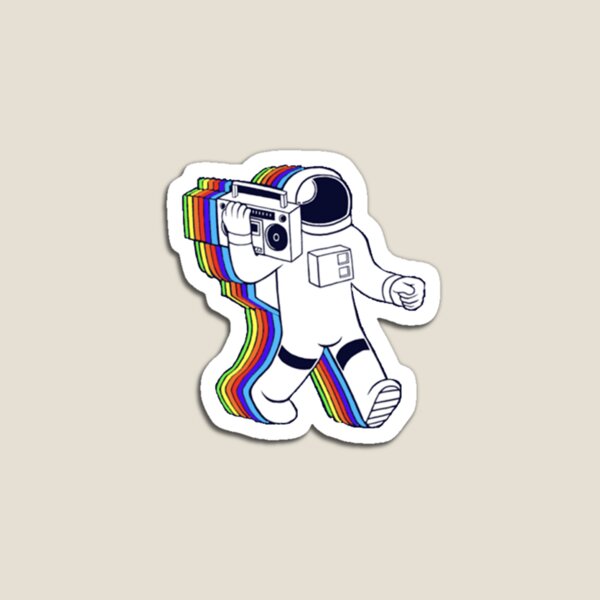 Regenbogenastronaut Magnet