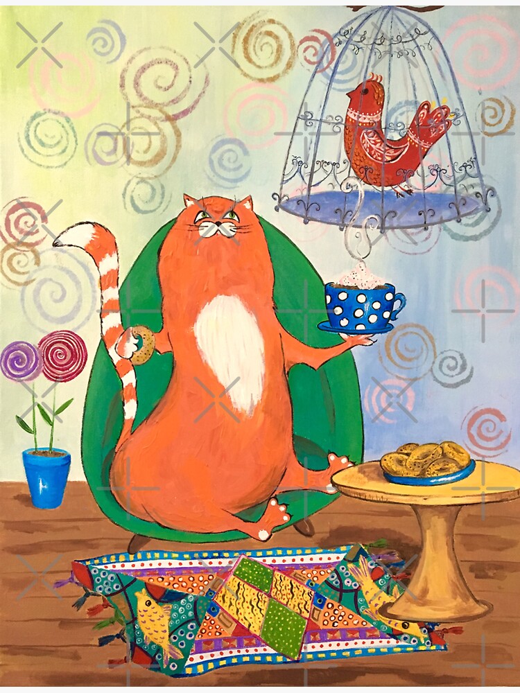 Cat's Tea party by EllaBoughton