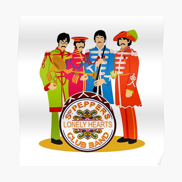 Sgt Peppers Lonely Hearts Club Band Posters for Sale | Redbubble