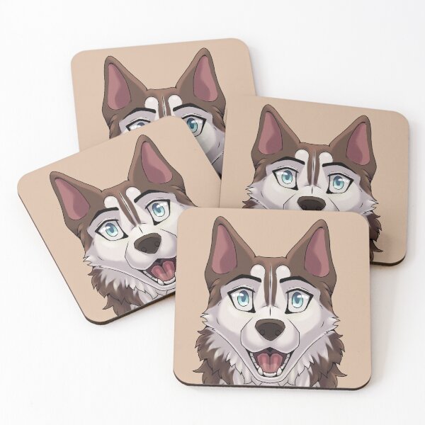 Item preview, Shocked Surprised Expression Brown Husky Dog designed and sold by Bamsdrawz.