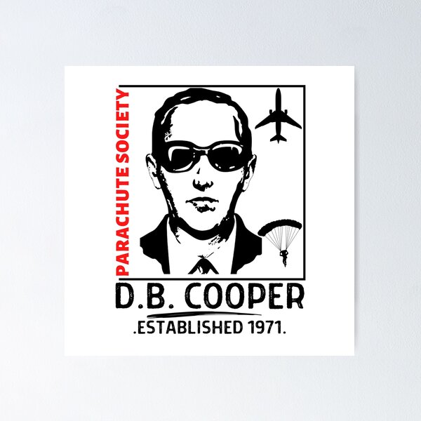 Item preview, Db Cooper parachute society  designed and sold by THE MID.