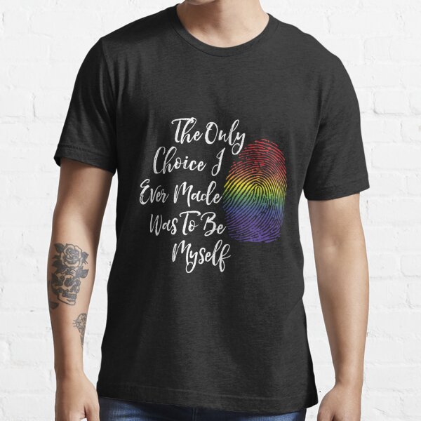Be Myself Lgbt Pride Ts Lesbian Gay T Shirt For Sale By Agilexp Redbubble Lgbt T 5808