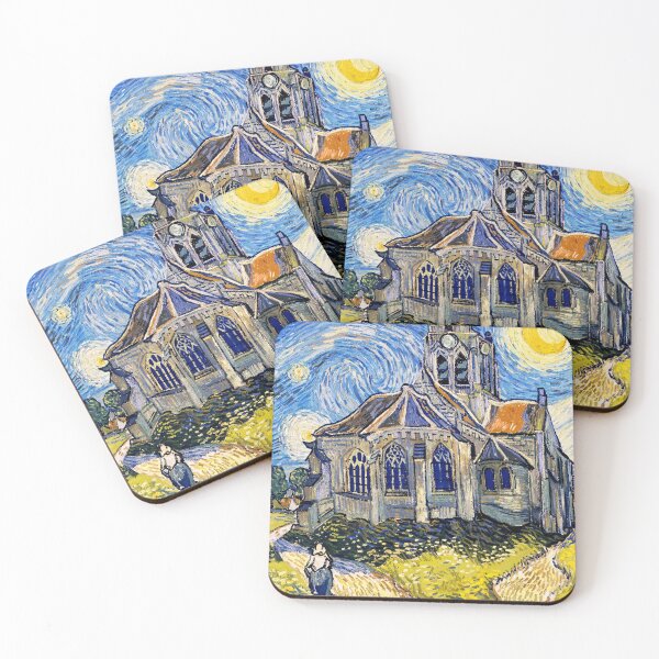 Item preview, The Church at Auvers on a Starry Night - digital recreation designed and sold by NickoPrints.