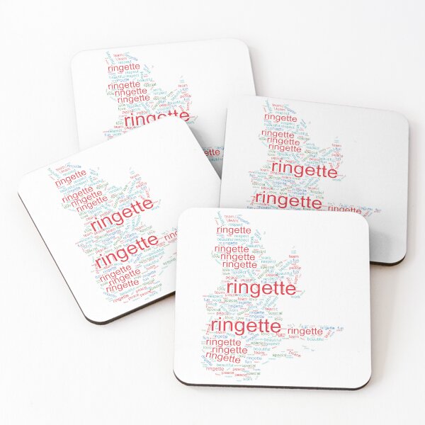 Item preview, Ringette in Different Colors ( Quebec Map Shaped Words ) designed and sold by dacdibac.