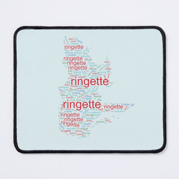 Item preview, Ringette in Different Colors ( Quebec Map Shaped Words ) designed and sold by dacdibac.