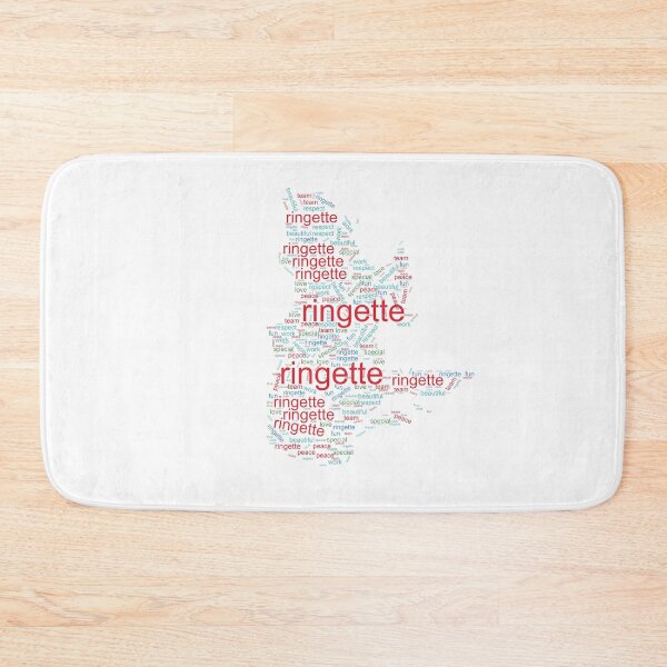 Item preview, Ringette in Different Colors ( Quebec Map Shaped Words ) designed and sold by dacdibac.