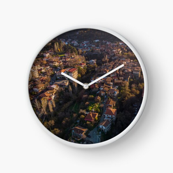 Old Kakopetria Sunset Clock