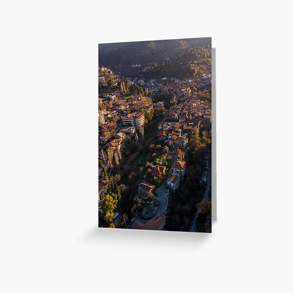 Old Kakopetria Sunset Greeting Card