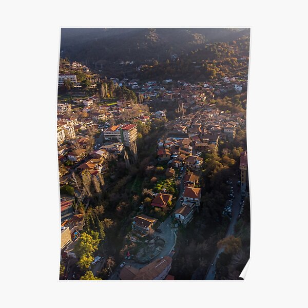 Old Kakopetria Sunset Poster