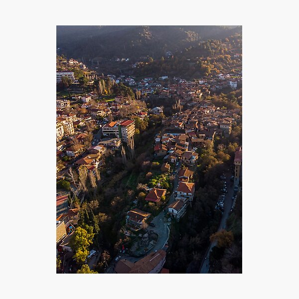 Old Kakopetria Sunset Photographic Print