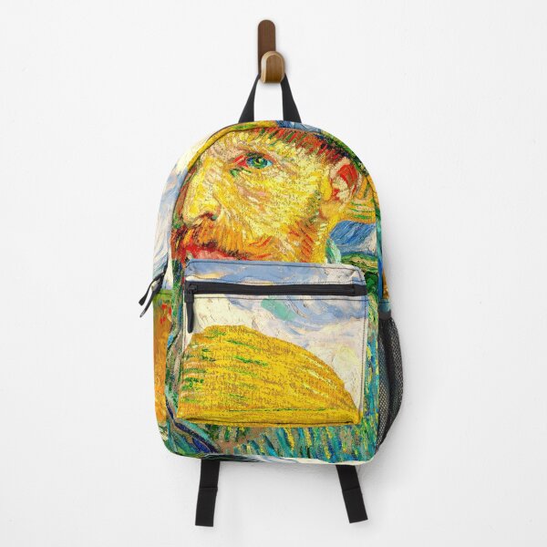 Item preview, Van Gogh Self-Portrait with Straw Hat in front of Wheat Field with Cypresses designed and sold by NickoPrints.