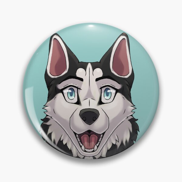Item preview, Shocked Surprised Expression Black Husky Dog designed and sold by Bamsdrawz.