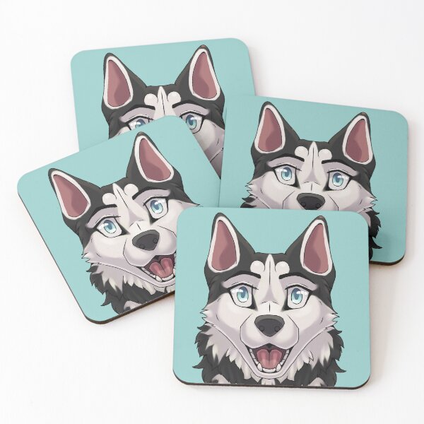 Item preview, Shocked Surprised Expression Black Husky Dog designed and sold by Bamsdrawz.