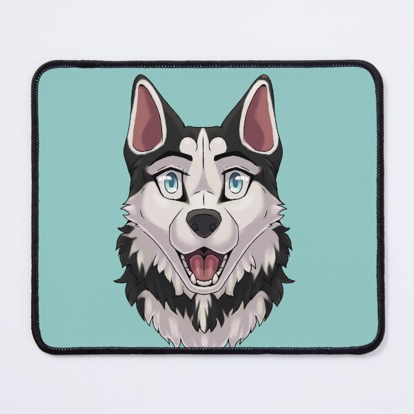 Item preview, Shocked Surprised Expression Black Husky Dog designed and sold by Bamsdrawz.