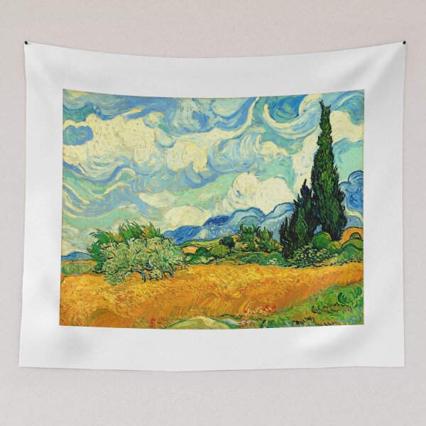 Item preview, Wheat Field with Cypresses by van Gogh - digital enhancement designed and sold by NickoPrints.