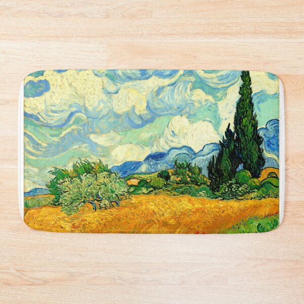 Item preview, Wheat Field with Cypresses by van Gogh - digital enhancement designed and sold by NickoPrints.