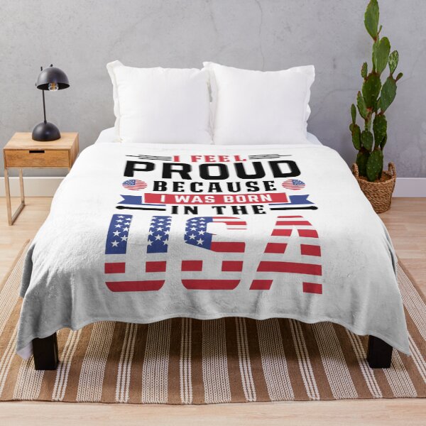 Item preview, I feel proud because i was born in the usa, america, american flag, gift, t-shirt, cup,mug designed and sold by Elshan Ilyasov.