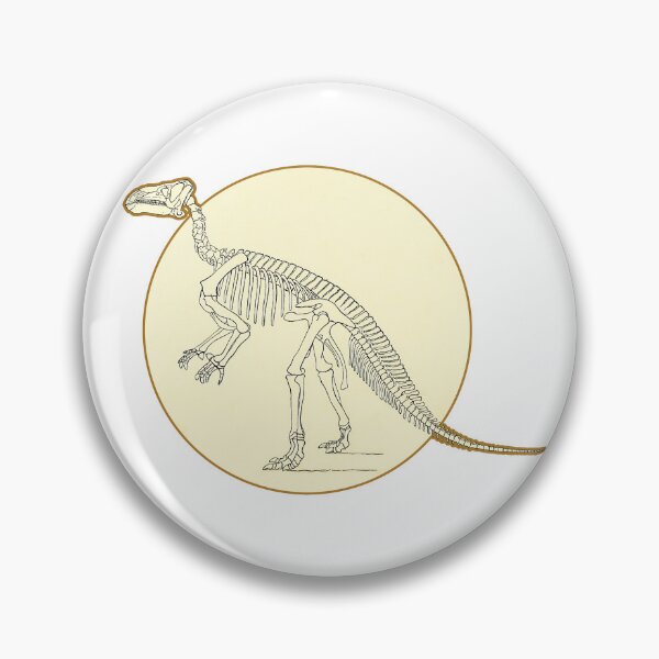 Item preview, Iguanodon Dinosaur Skeleton - Cool Yellow Dino designed and sold by AlanPhotoArt.
