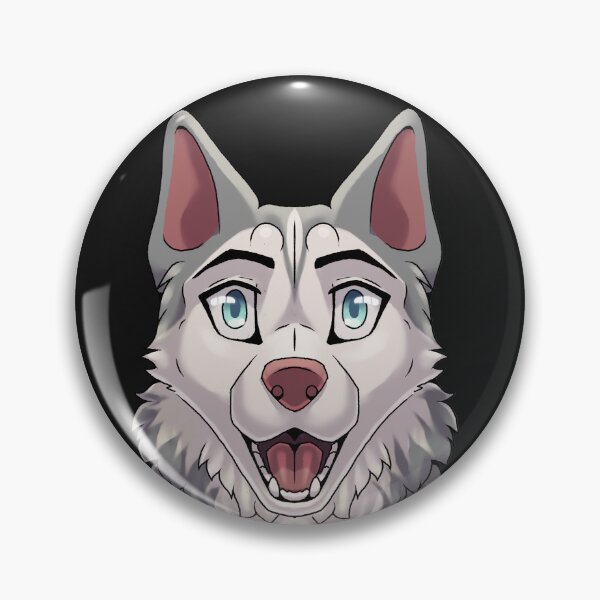 Item preview, Shocked Surprised Expression Gray Husky Dog designed and sold by Bamsdrawz.