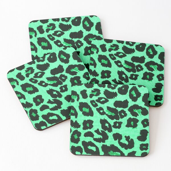 Item preview, Spearmint Leopard Print designed and sold by TotallyRetroArt.