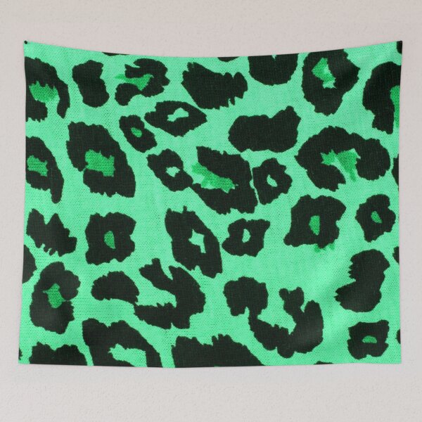 Item preview, Spearmint Leopard Print designed and sold by TotallyRetroArt.