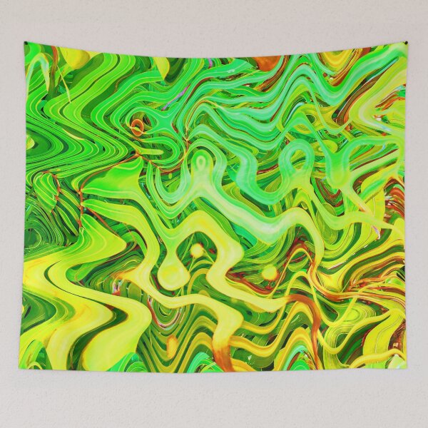 Item preview, Hippie Style Tropical Colors Abstract Botanical Fruity Lemon and Lime Shades 3 of 4 designed and sold by Beachy.