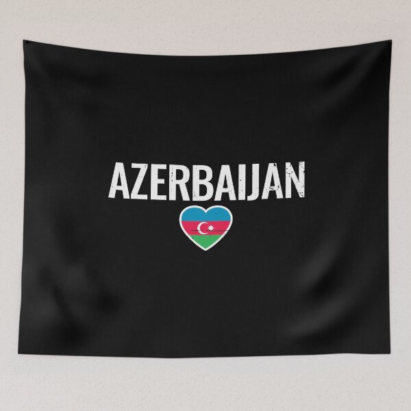 Item preview, Azerbaijan Vintage Azerbaijan Flag Heart designed and sold by max-it-out.