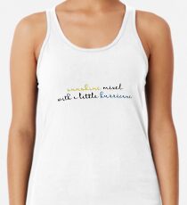 Sonnenschein gemischt mit einem kleinen Hurrikan Racerback Tank Top