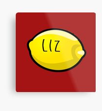 Liz Lemon the Lemon Metal Print