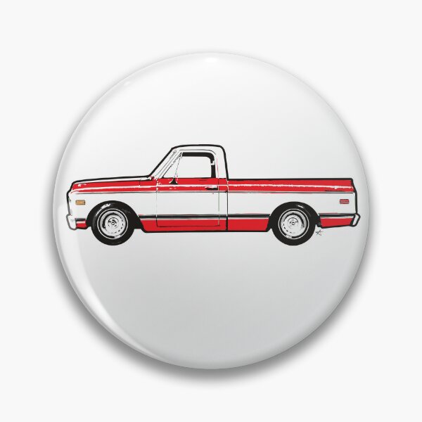 Item preview, Red & White 60s C Truck designed and sold by MandyCarsArts.