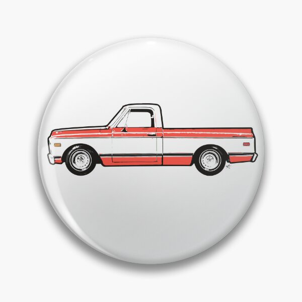Item preview, Orange & White 60s C Truck designed and sold by MandyCarsArts.