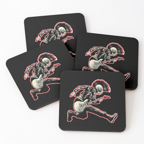 Item preview, Punk Rock Skeleton Guitarist Racerback Tank Top designed and sold by gusplawn5.