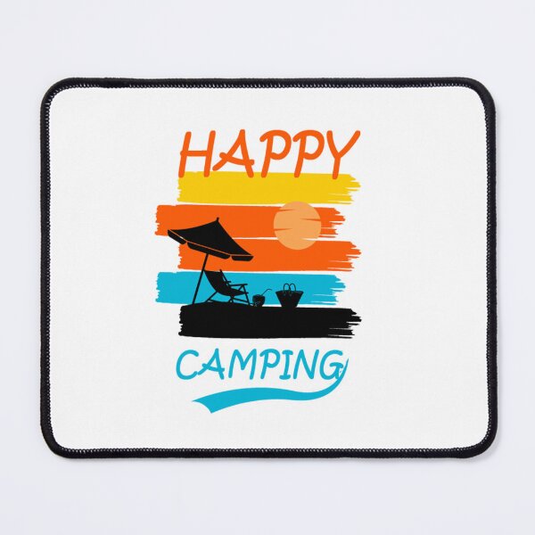Item preview, Happy Camping Shirt Funny Cute -Tee Short designed and sold by tasmin-shop.