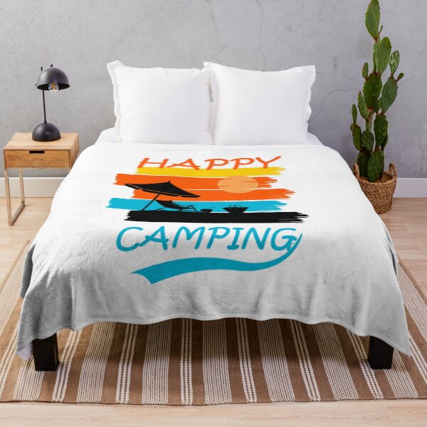 Item preview, Happy Camping Shirt Funny Cute -Tee Short designed and sold by tasmin-shop.