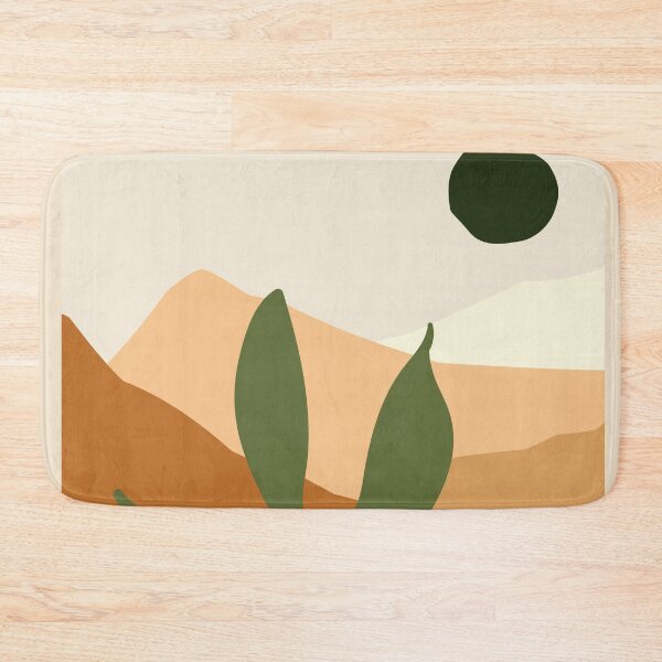 Item preview, Boho Abstract Art Landscape Sunset Mountains Design designed and sold by zedonee.