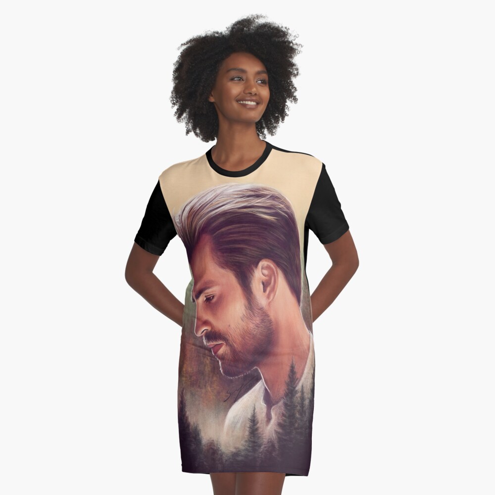 Mountain Lodge Graphic T-Shirt Dress