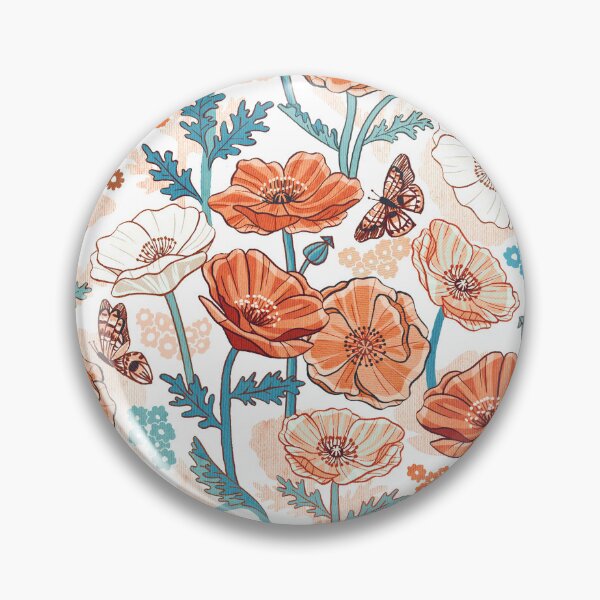Item preview, Red and Blue Poppy Print designed and sold by TigaTiga.