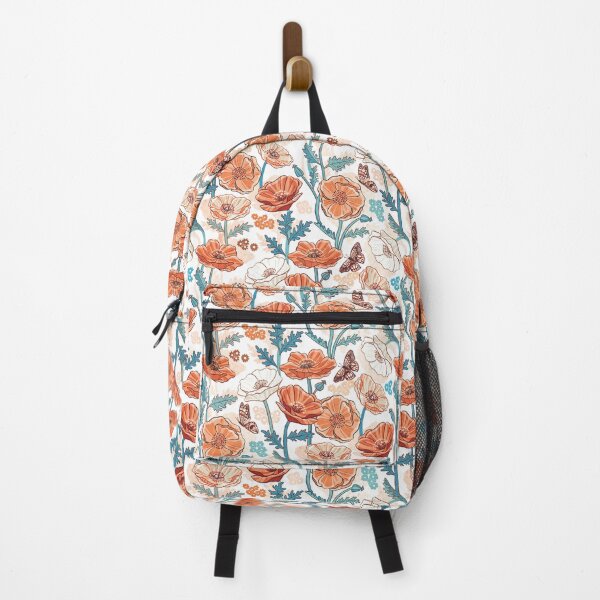 Item preview, Red and Blue Poppy Print designed and sold by TigaTiga.
