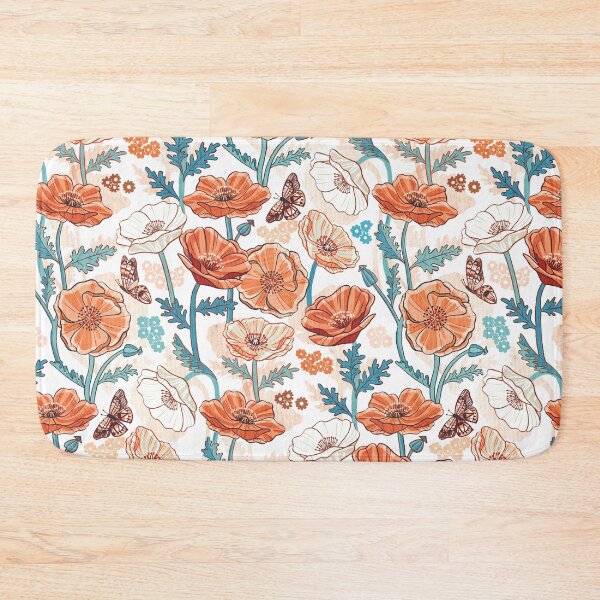 Item preview, Red and Blue Poppy Print designed and sold by TigaTiga.
