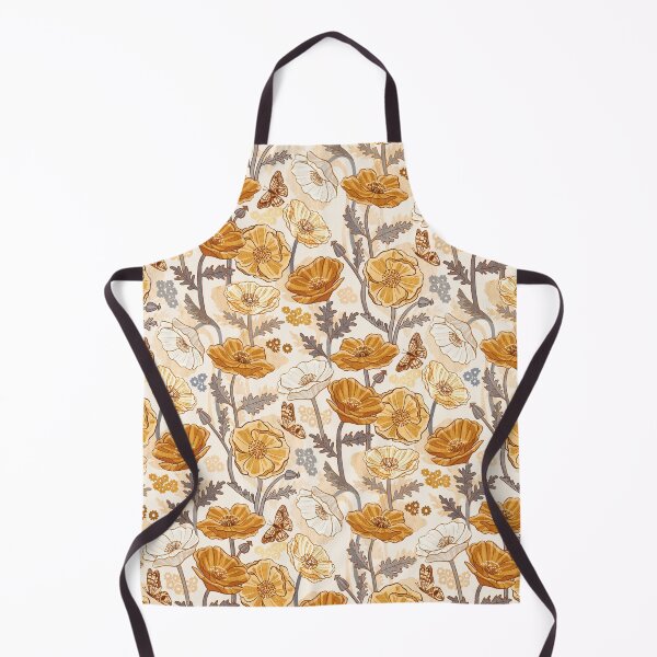 Item preview, Rustic Mustard Poppy Print designed and sold by TigaTiga.