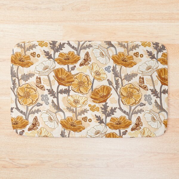 Item preview, Rustic Mustard Poppy Print designed and sold by TigaTiga.