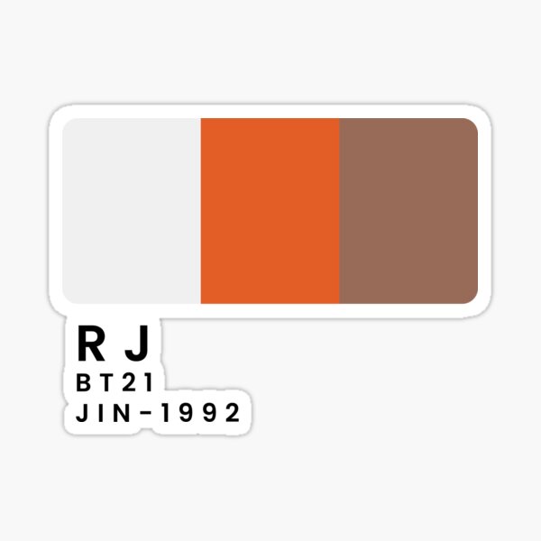 Artikel-Vorschau von RJ-Farbpalette BT21, designt und verkauft von tokki-drawings.