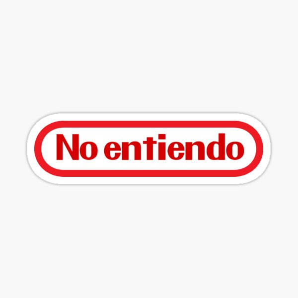 No Entiendo Sticker